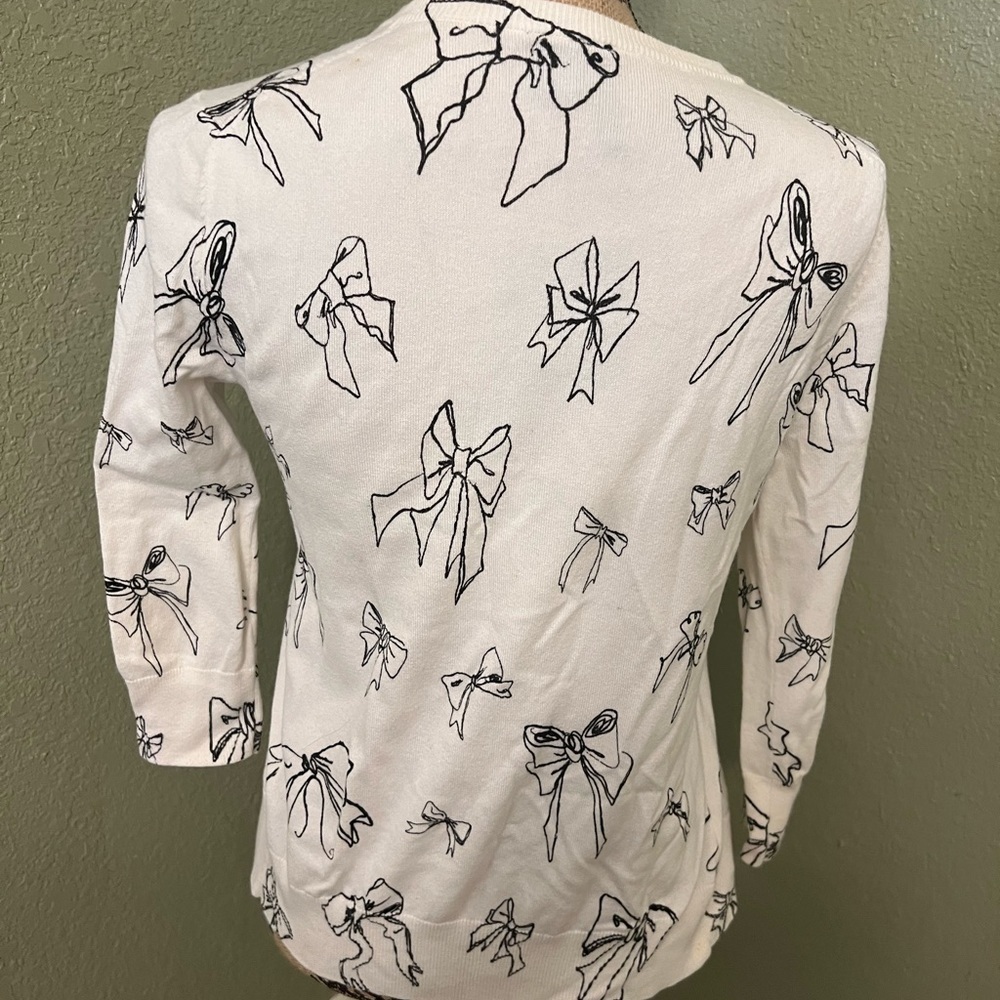 Nue Options Cardigan White and Black - Picture 3 of 5